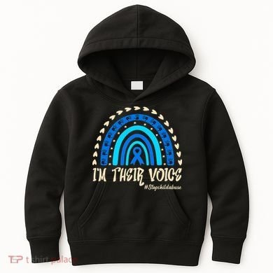 Support Squad Child Abuse Prevention Month Awareness April Kids Hoodie