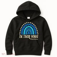 Support Squad Child Abuse Prevention Month Awareness April Kids Hoodie thumb 0