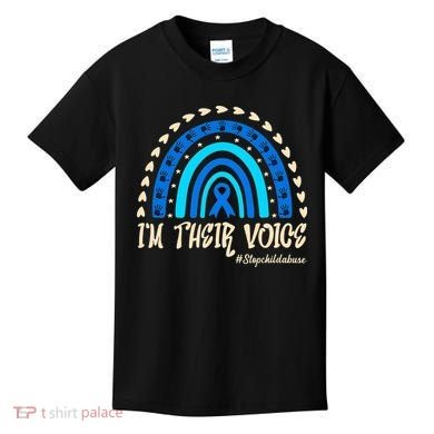 Support Squad Child Abuse Prevention Month Awareness April Kids T-Shirt