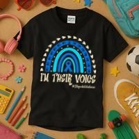 Support Squad Child Abuse Prevention Month Awareness April Kids T-Shirt thumb 3