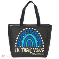 Support Squad Child Abuse Prevention Month Awareness April Tote Bag thumb 0