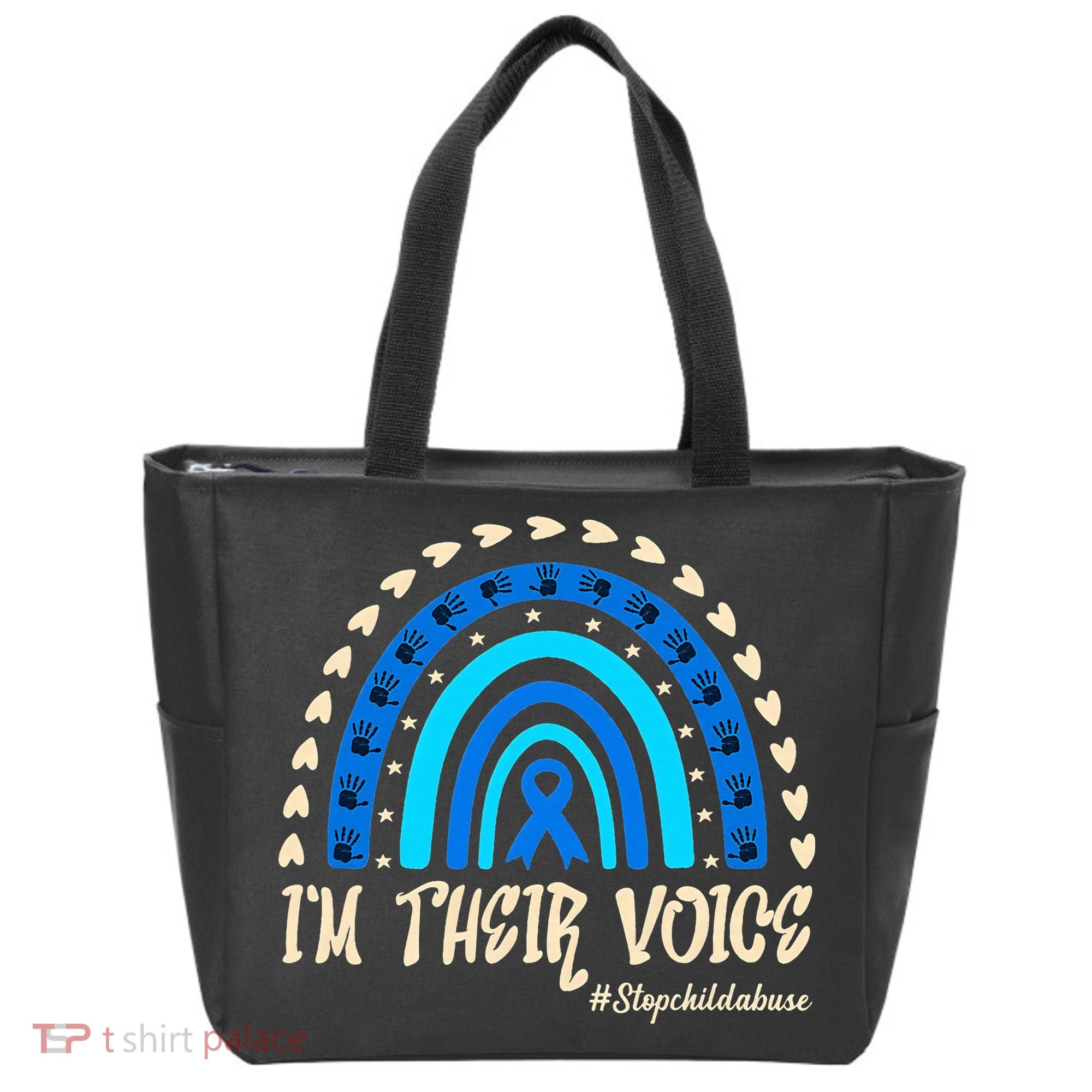 Support Squad Child Abuse Prevention Month Awareness April Tote Bag