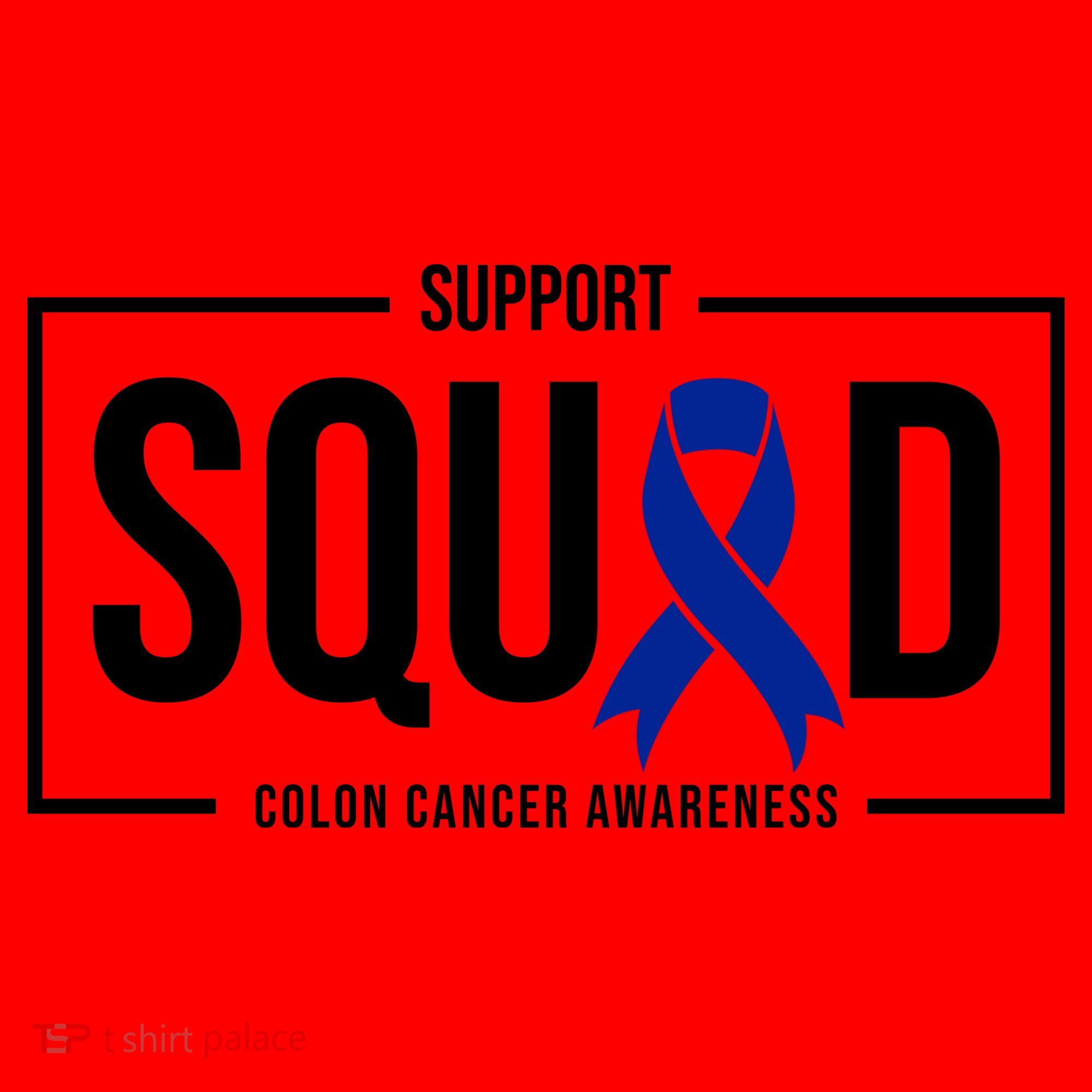 Support Squad Colon Cancer Awareness Santa Hat
