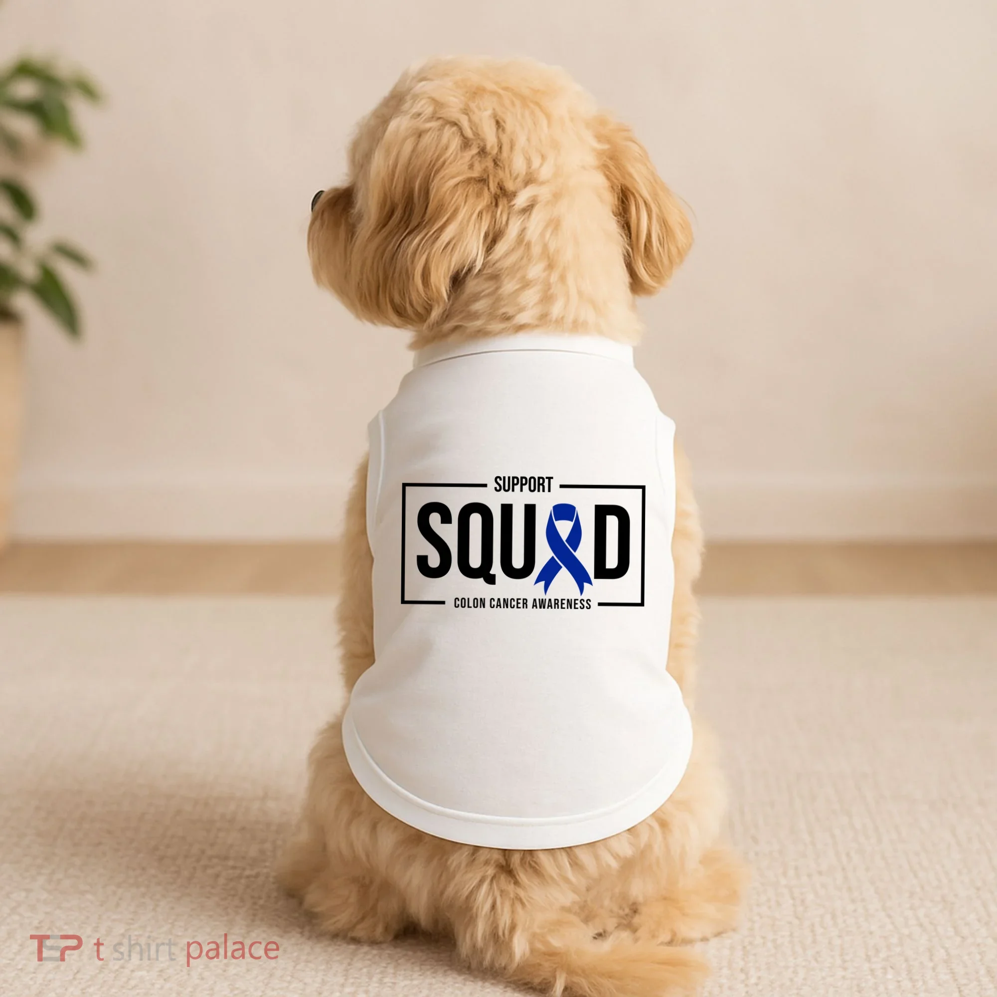 Support Squad Colon Cancer Awareness Doggie Tank
