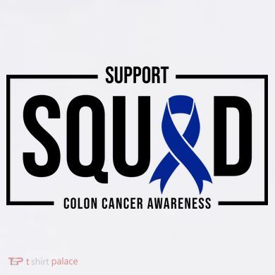 Support Squad Colon Cancer Awareness Cooling Performance Crew T-Shirt