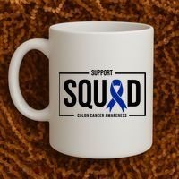 Support Squad Colon Cancer Awareness Coffee Mug thumb 2