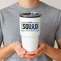 Support Squad Colon Cancer Awareness Tumbler thumb 2