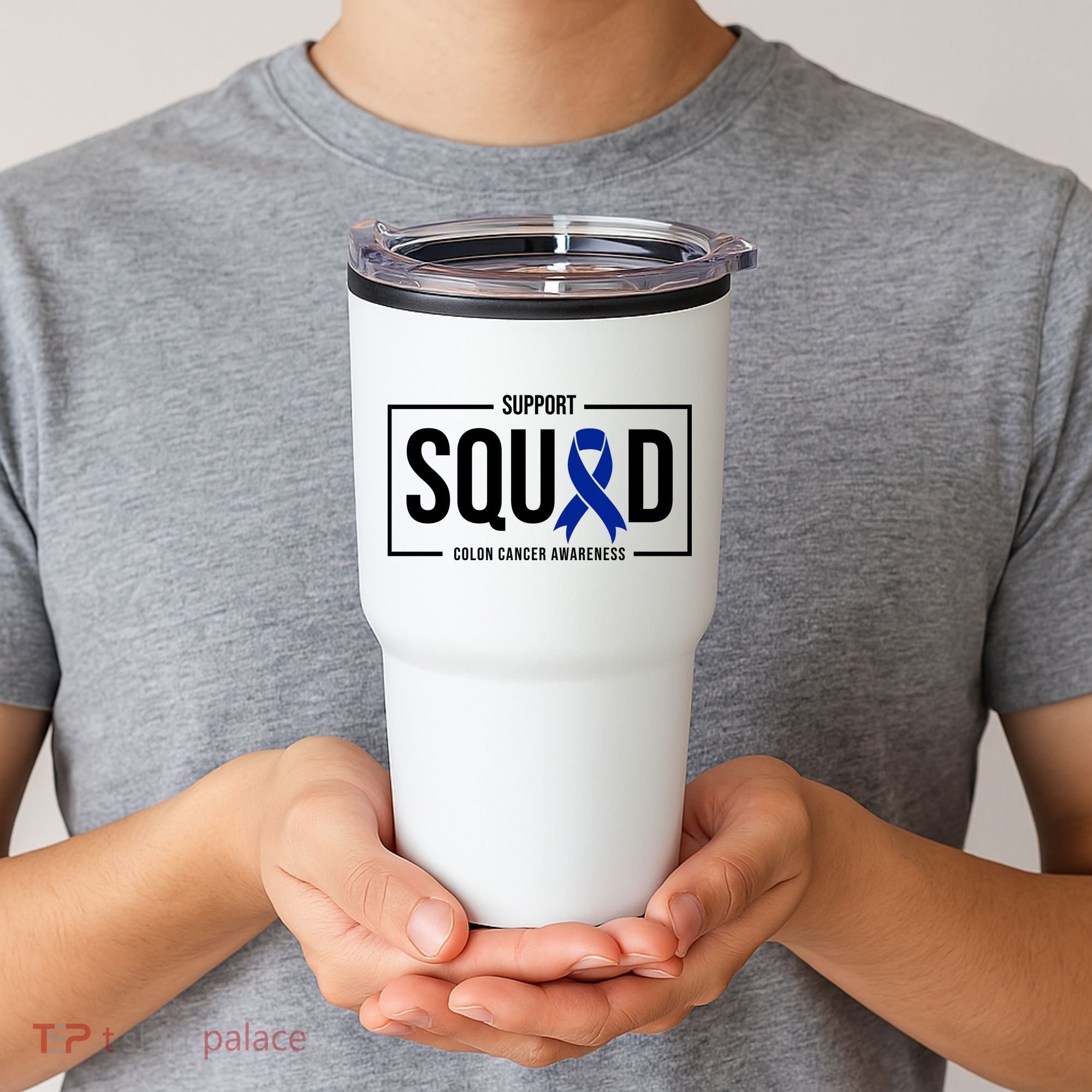 Support Squad Colon Cancer Awareness Tumbler