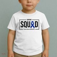 Support Squad Colon Cancer Awareness Toddler T-Shirt thumb 2