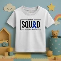 Support Squad Colon Cancer Awareness Toddler T-Shirt thumb 3