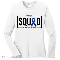 Support Squad Colon Cancer Awareness Women's Long Sleeve Shirt thumb 0
