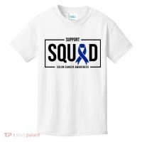 Support Squad Colon Cancer Awareness Kids T-Shirt thumb 0