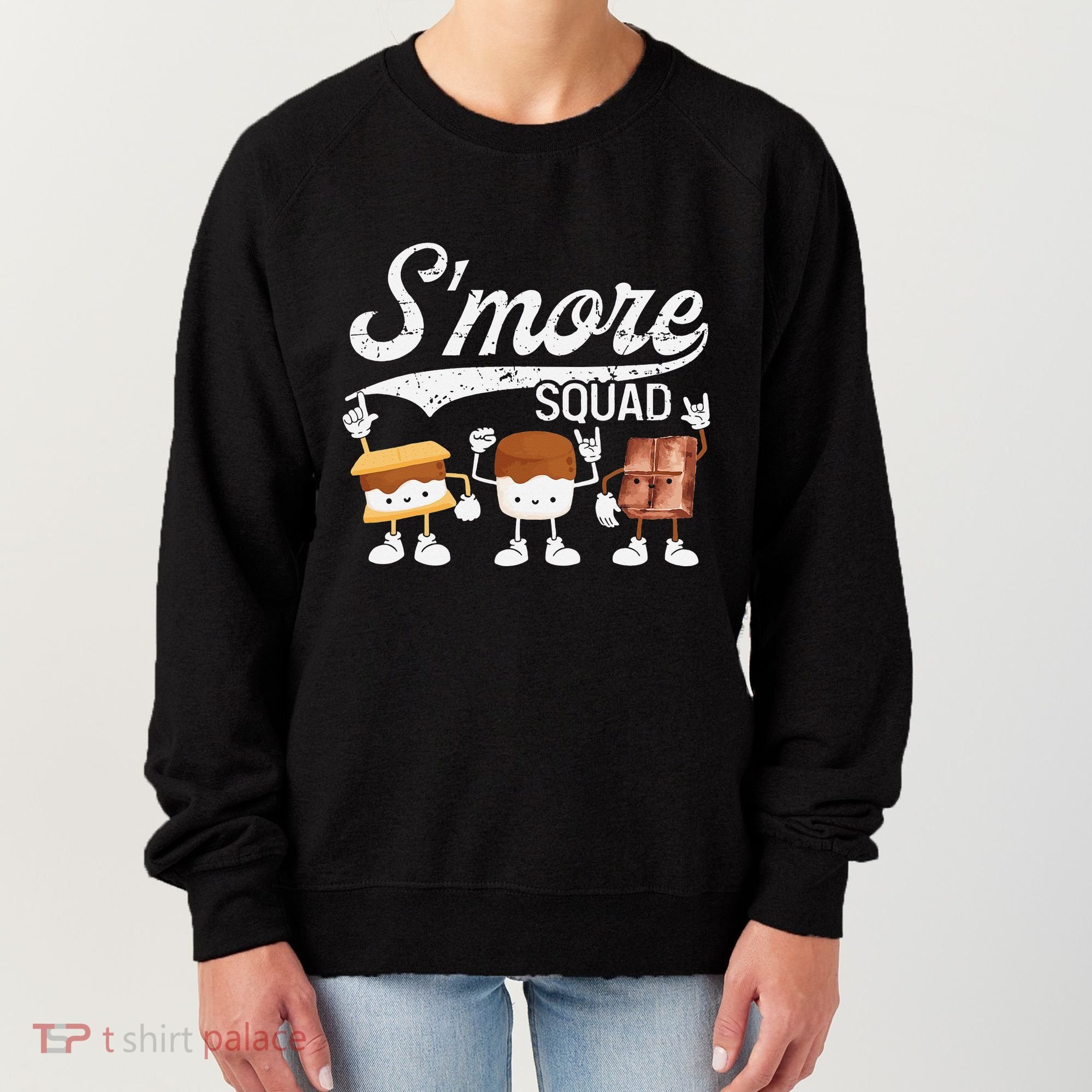 Smore Squad Camping Campfire Chocolate Marshmallow S'mores Women's Sweatshirt