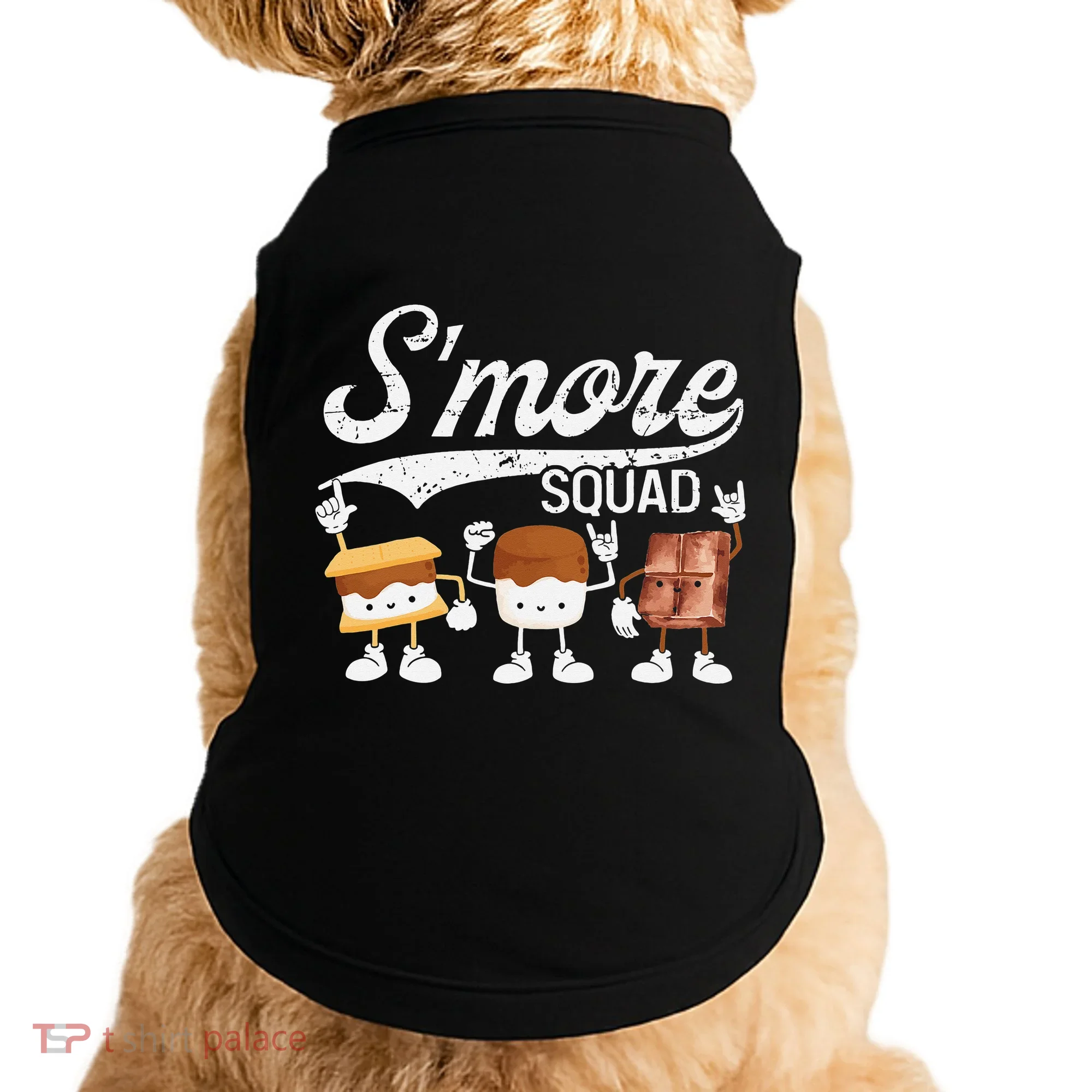 Smore Squad Camping Campfire Chocolate Marshmallow S'mores Doggie Tank