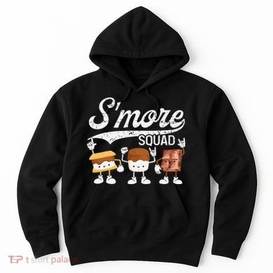 Smore Squad Camping Campfire Chocolate Marshmallow S'mores Hoodie