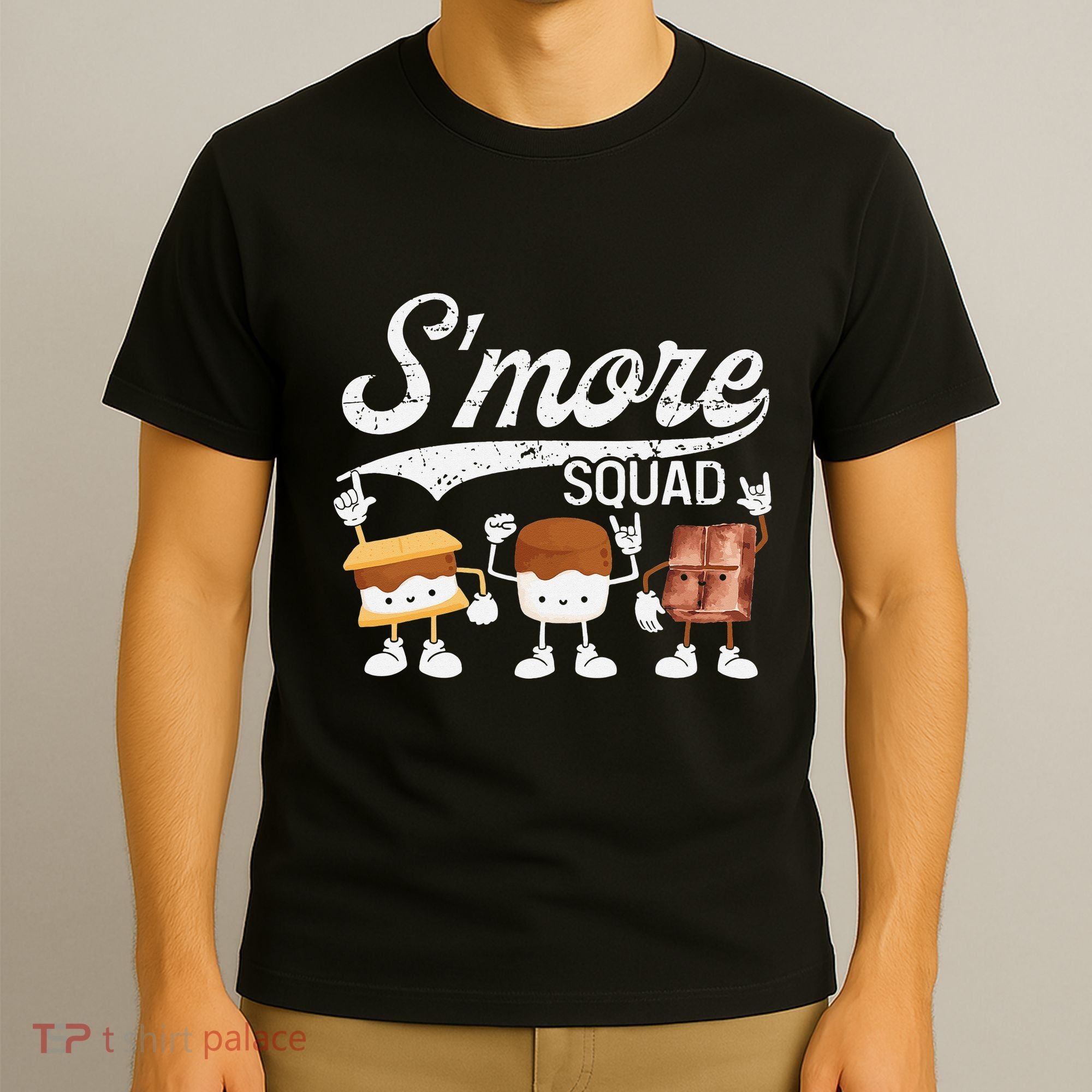 Smore Squad Camping Campfire Chocolate Marshmallow S'mores T-Shirt