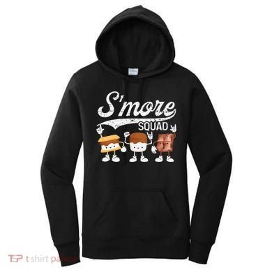 Smore Squad Camping Campfire Chocolate Marshmallow S'mores Women's Hoodie