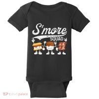 Smore Squad Camping Campfire Chocolate Marshmallow S'mores Baby Bodysuit thumb 0