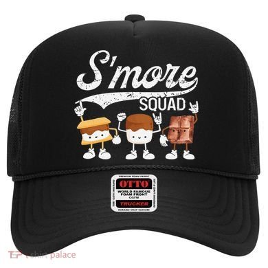 Smore Squad Camping Campfire Chocolate Marshmallow S'mores Hat