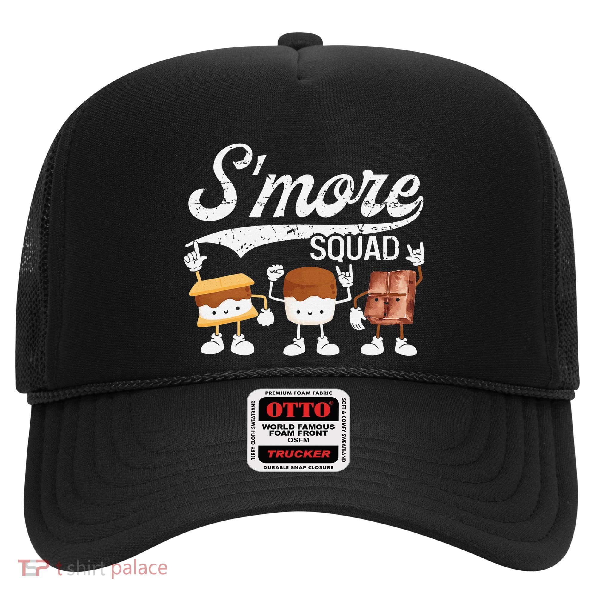Smore Squad Camping Campfire Chocolate Marshmallow S'mores Hat