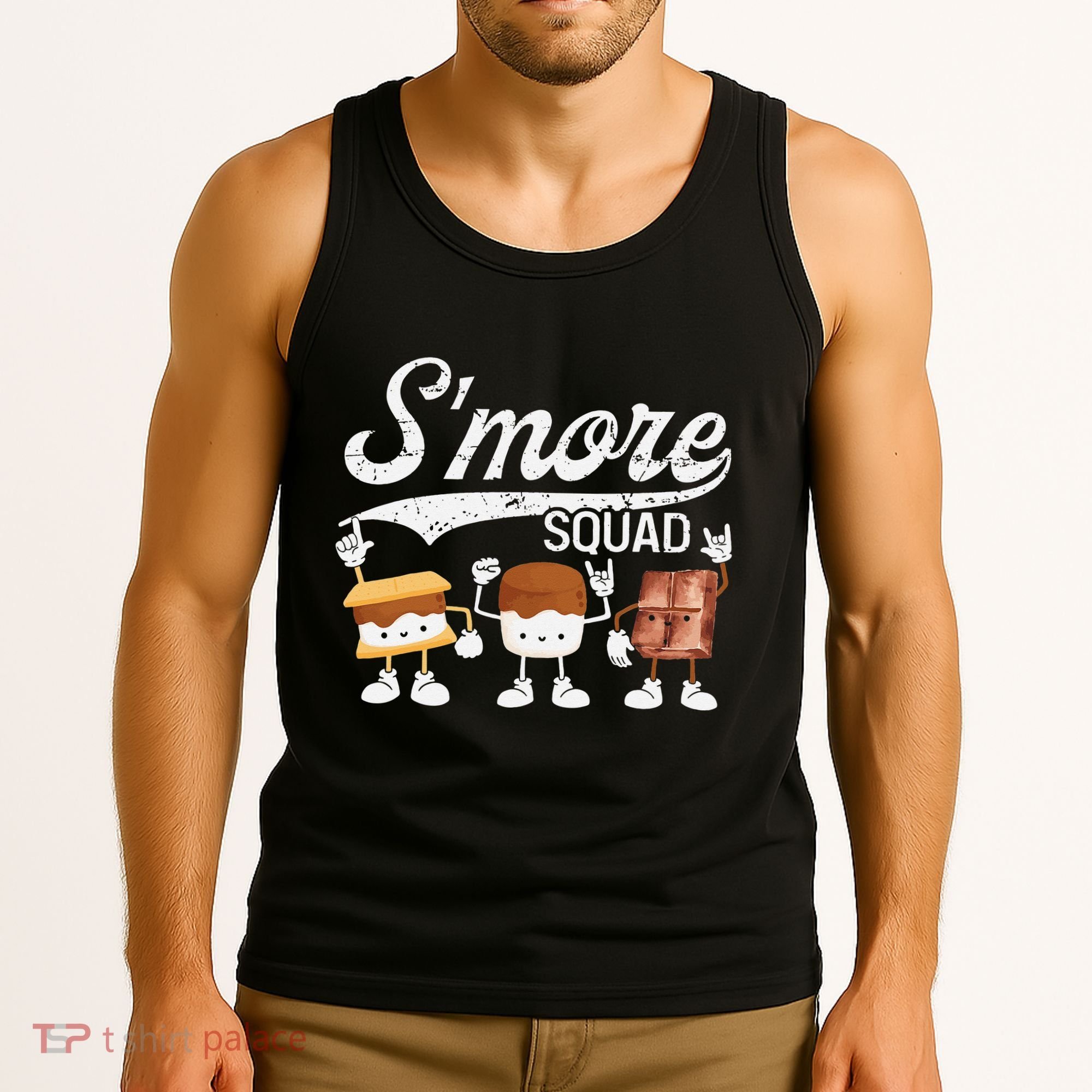 Smore Squad Camping Campfire Chocolate Marshmallow S'mores Tank Top