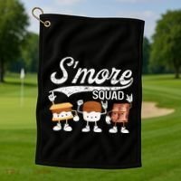 Smore Squad Camping Campfire Chocolate Marshmallow S'mores Golf Towel thumb 1
