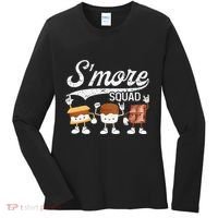 Smore Squad Camping Campfire Chocolate Marshmallow S'mores Women's Long Sleeve Shirt thumb 0
