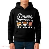Smore Squad Camping Campfire Chocolate Marshmallow S'mores Kids Hoodie thumb 4