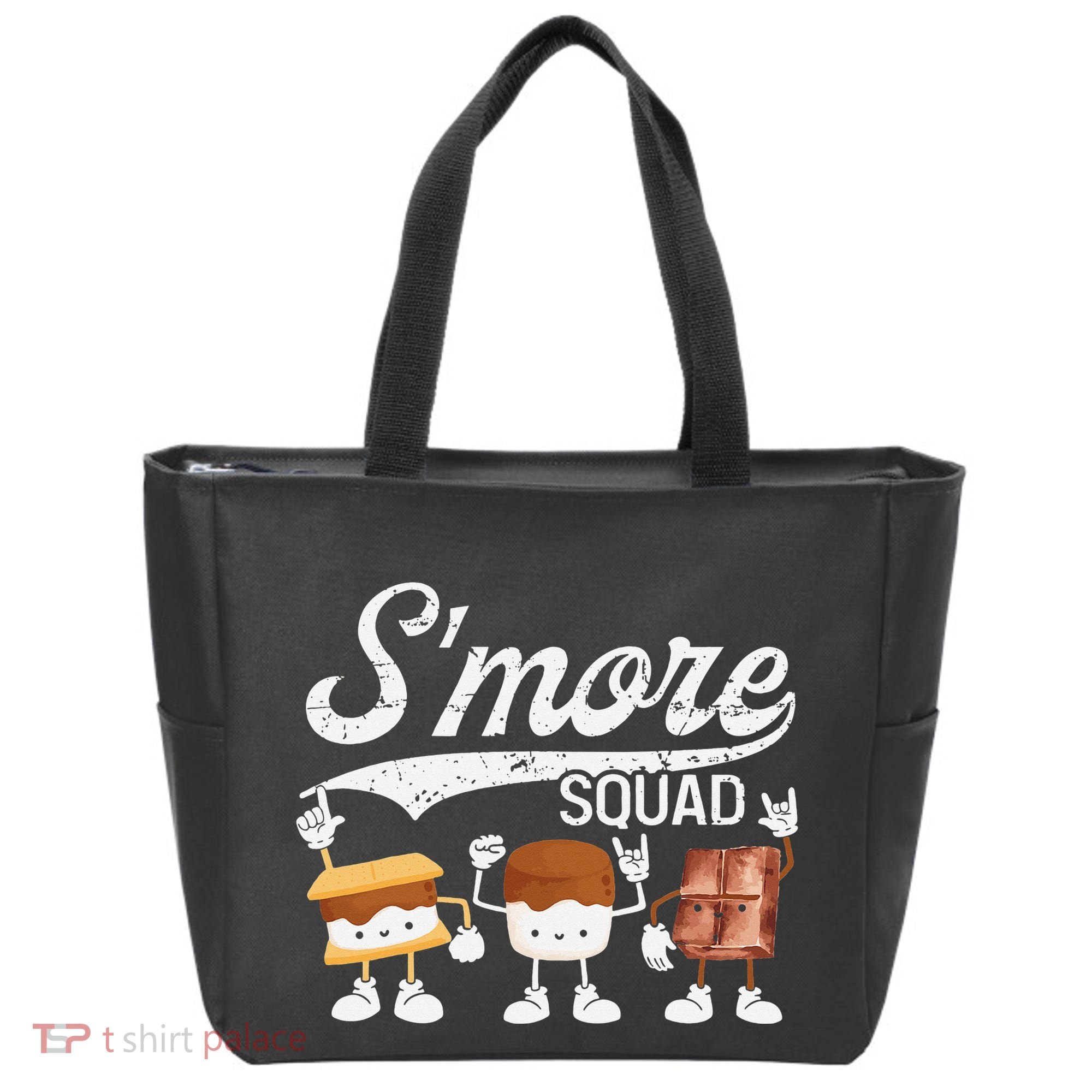 Smore Squad Camping Campfire Chocolate Marshmallow S'mores Tote Bag