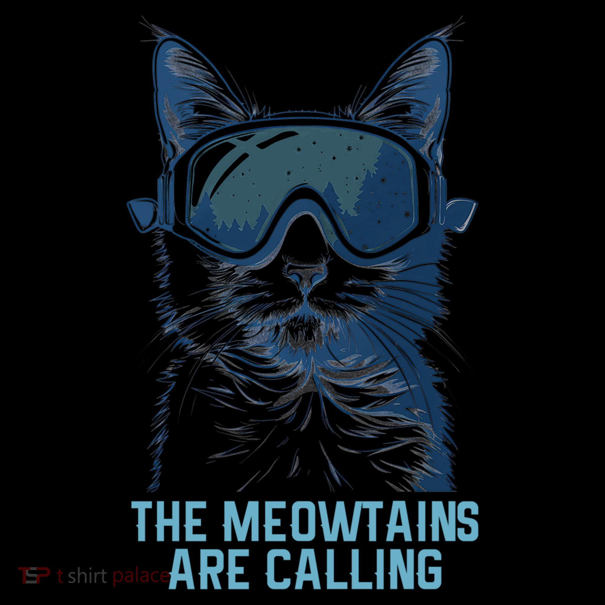 Ski Snowboard Cat Funny The Meowtains Are Calling Skiing  Coffee Mug