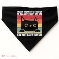 Super Sexy Cat Dad Cat Owner Kitten Pet Lover USA-Made Doggie Bandana thumb 0