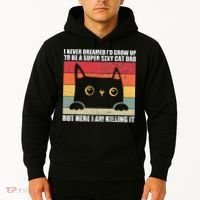 Super Sexy Cat Dad Cat Owner Kitten Pet Lover Hoodie thumb 2