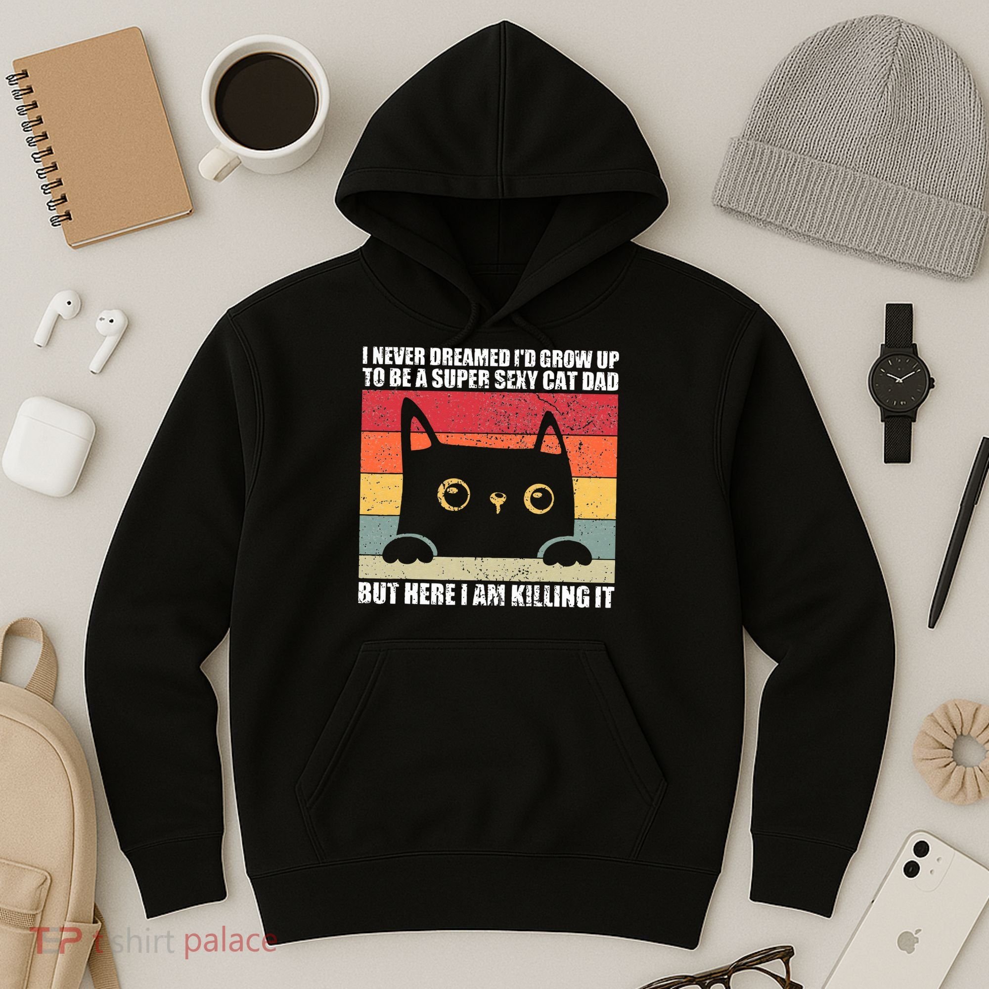 Super Sexy Cat Dad Cat Owner Kitten Pet Lover Hoodie