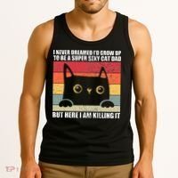 Super Sexy Cat Dad Cat Owner Kitten Pet Lover Tank Top thumb 3