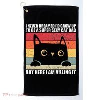 Super Sexy Cat Dad Cat Owner Kitten Pet Lover Golf Towel thumb 0