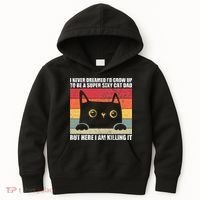 Super Sexy Cat Dad Cat Owner Kitten Pet Lover Kids Hoodie thumb 0