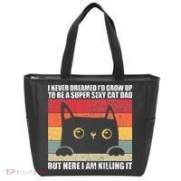 Super Sexy Cat Dad Cat Owner Kitten Pet Lover Tote Bag thumb 0