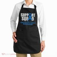 Support Squad Child Abuse Prevention Awareness Smile Face Apron thumb 2