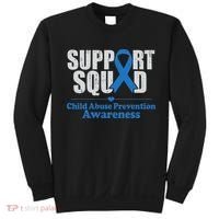 Support Squad Child Abuse Prevention Awareness Smile Face Sweatshirt thumb 0