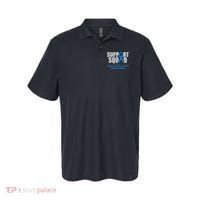 Support Squad Child Abuse Prevention Awareness Smile Face Polo thumb 0