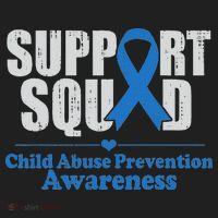 Support Squad Child Abuse Prevention Awareness Smile Face Hat thumb 2