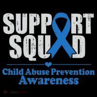 Support Squad Child Abuse Prevention Awareness Smile Face Toddler T-Shirt thumb 4