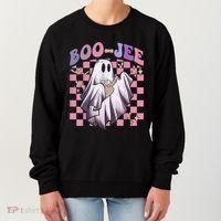 Spooky Season Cute Groovy Ghost Halloween Costume Boo Jee Women's Sweatshirt thumb 0