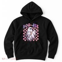 Spooky Season Cute Groovy Ghost Halloween Costume Boo Jee Hoodie thumb 0