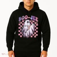 Spooky Season Cute Groovy Ghost Halloween Costume Boo Jee Hoodie thumb 2