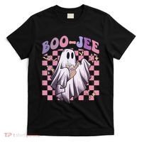 Spooky Season Cute Groovy Ghost Halloween Costume Boo Jee T-Shirt thumb 0