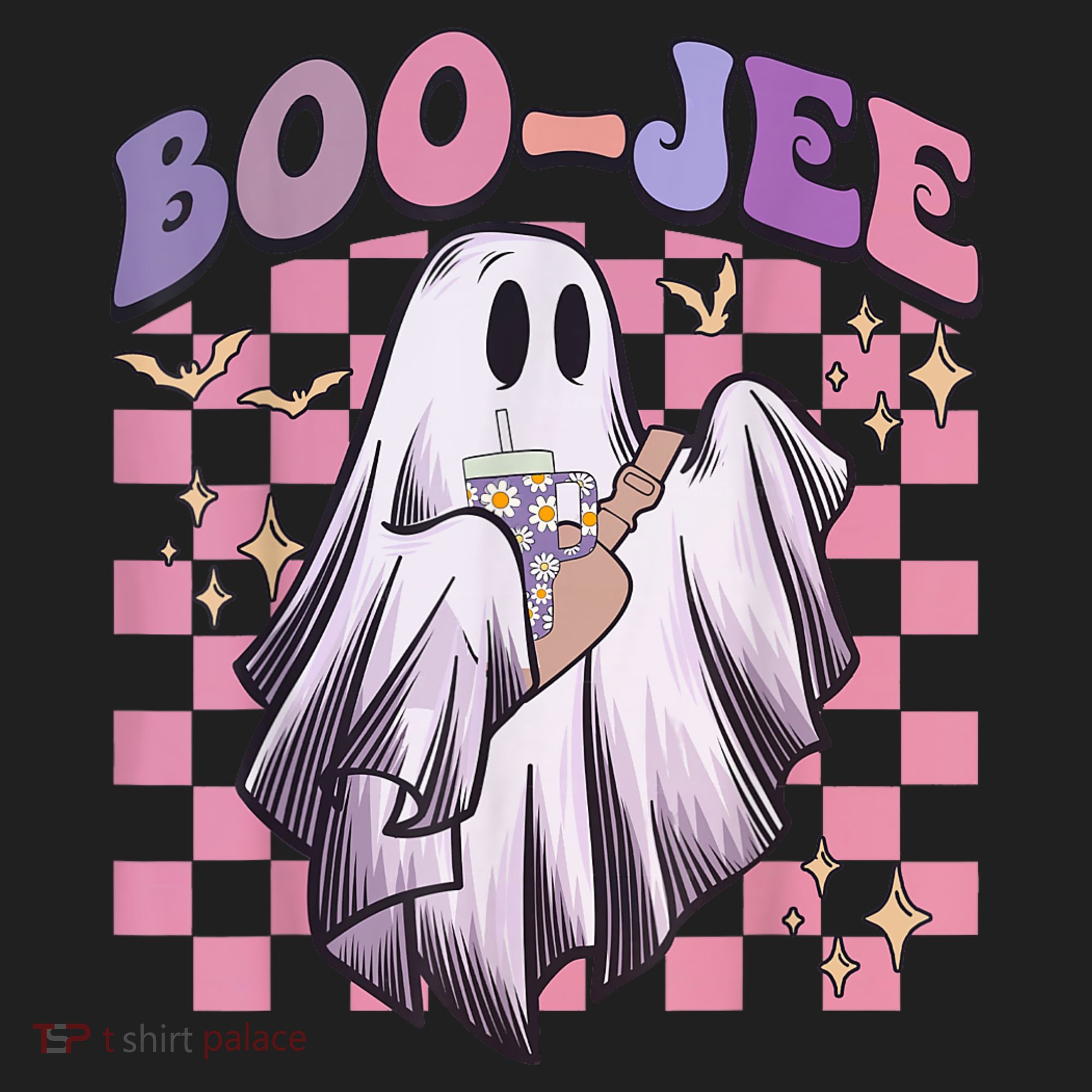 Spooky Season Cute Groovy Ghost Halloween Costume Boo Jee Beanie