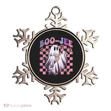 Spooky Season Cute Groovy Ghost Halloween Costume Boo Jee Ornament