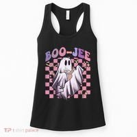 Spooky Season Cute Groovy Ghost Halloween Costume Boo Jee Women's Tank Top thumb 0