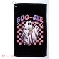 Spooky Season Cute Groovy Ghost Halloween Costume Boo Jee Golf Towel thumb 0